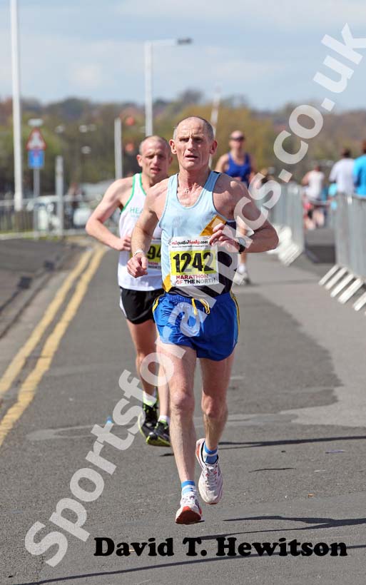Ian Bloomfield (Chester le Street) aged 59 finished 3rd in the Marathon of the North.